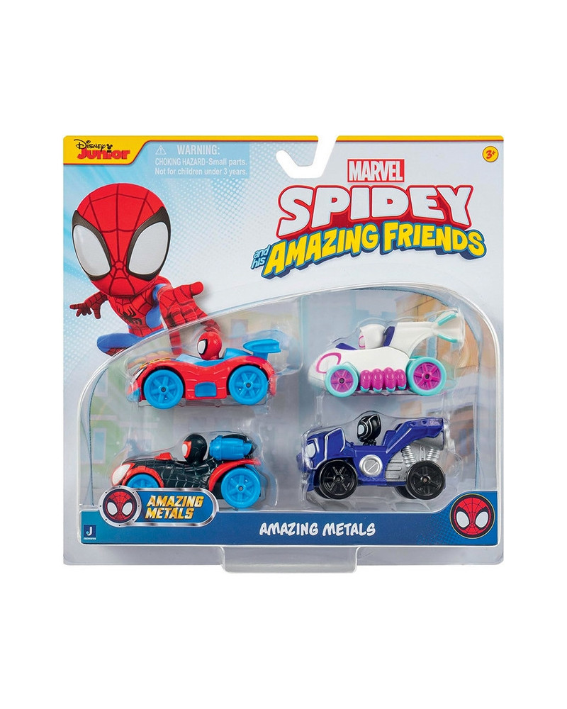 SPIDEY PACK DE 4 VEHICULES DIE CAST