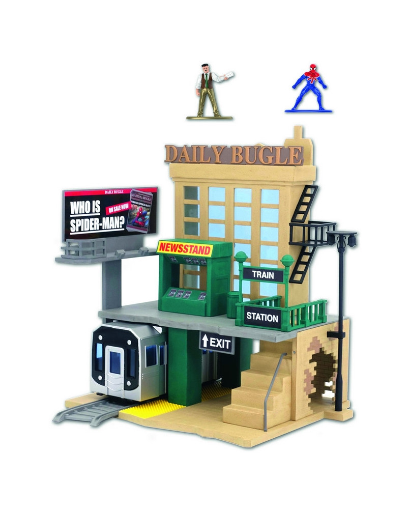 PLAYSET SPIDERMAN + 2 FIGURINES METAL