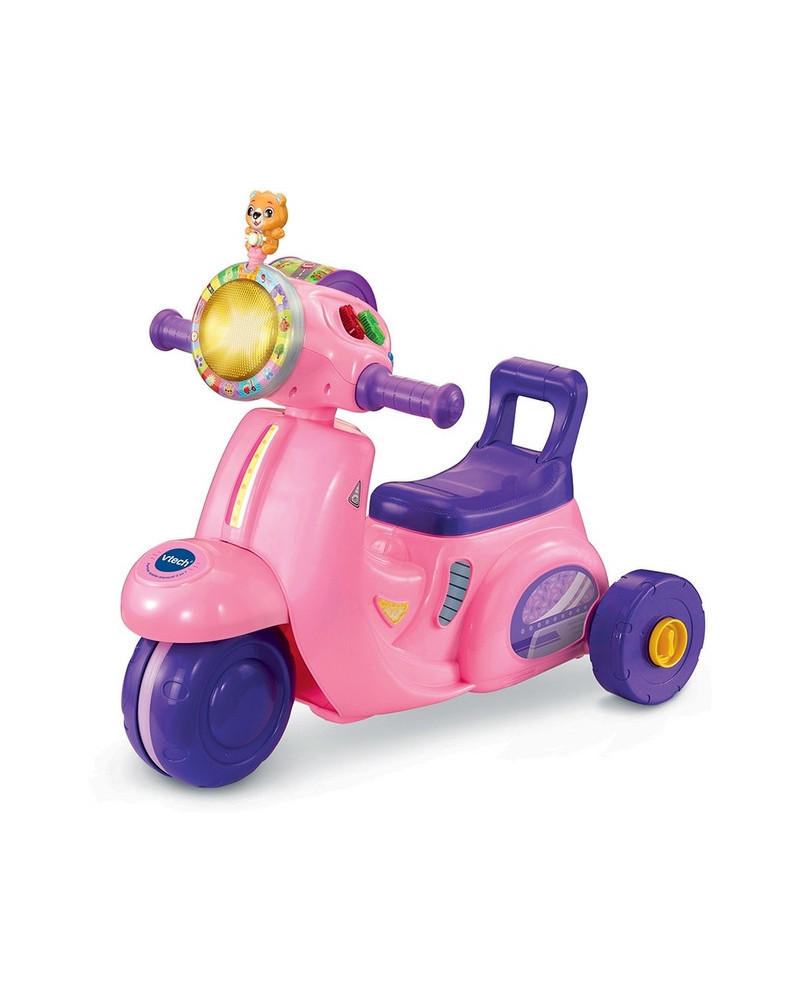 PORTEUR SCOOTER INTERACTIF ROSE