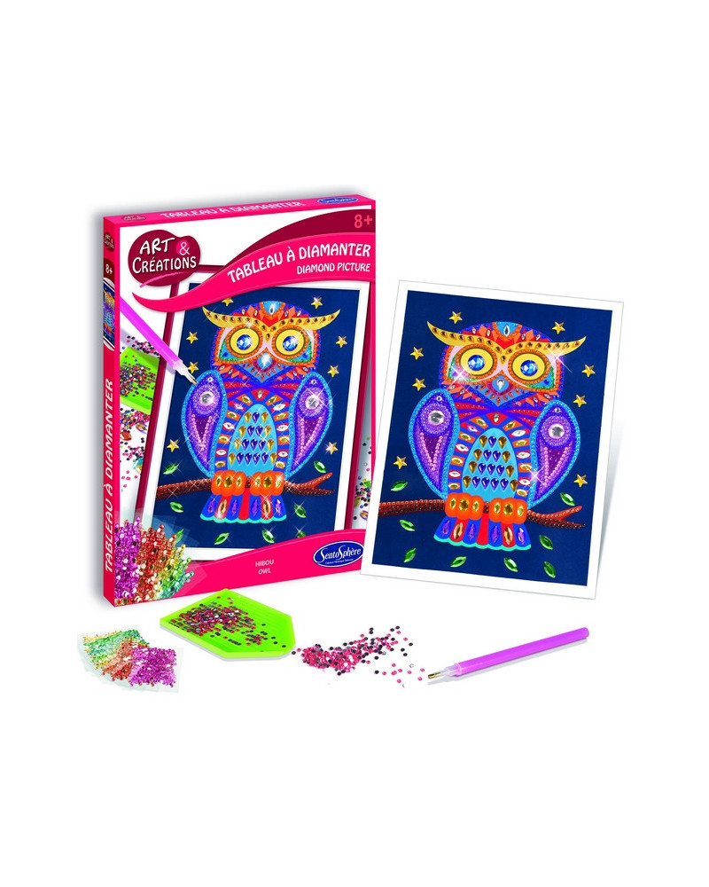 TABLEAU A DIAMANTER HIBOU