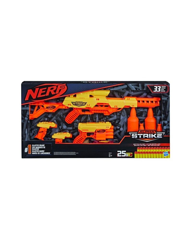 NERF ALPHA STRIKE KIT 4 ARMES + CIBLES