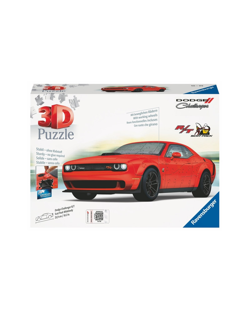 PUZ BALL 3D DODGE CHALLENGER ROUGE