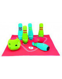 BOITE BOWLING MOUSSE 6 QUILLES + TAPIS