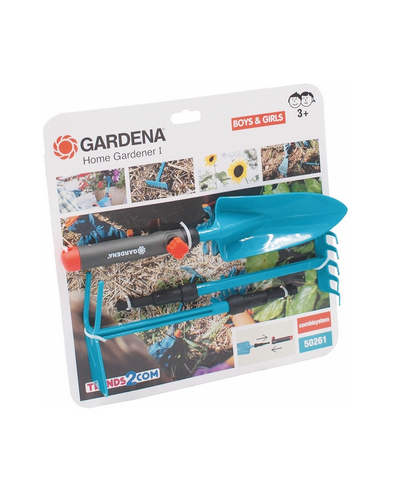 GARDENA PETITE PELLE + RATEAU + GRATOIR