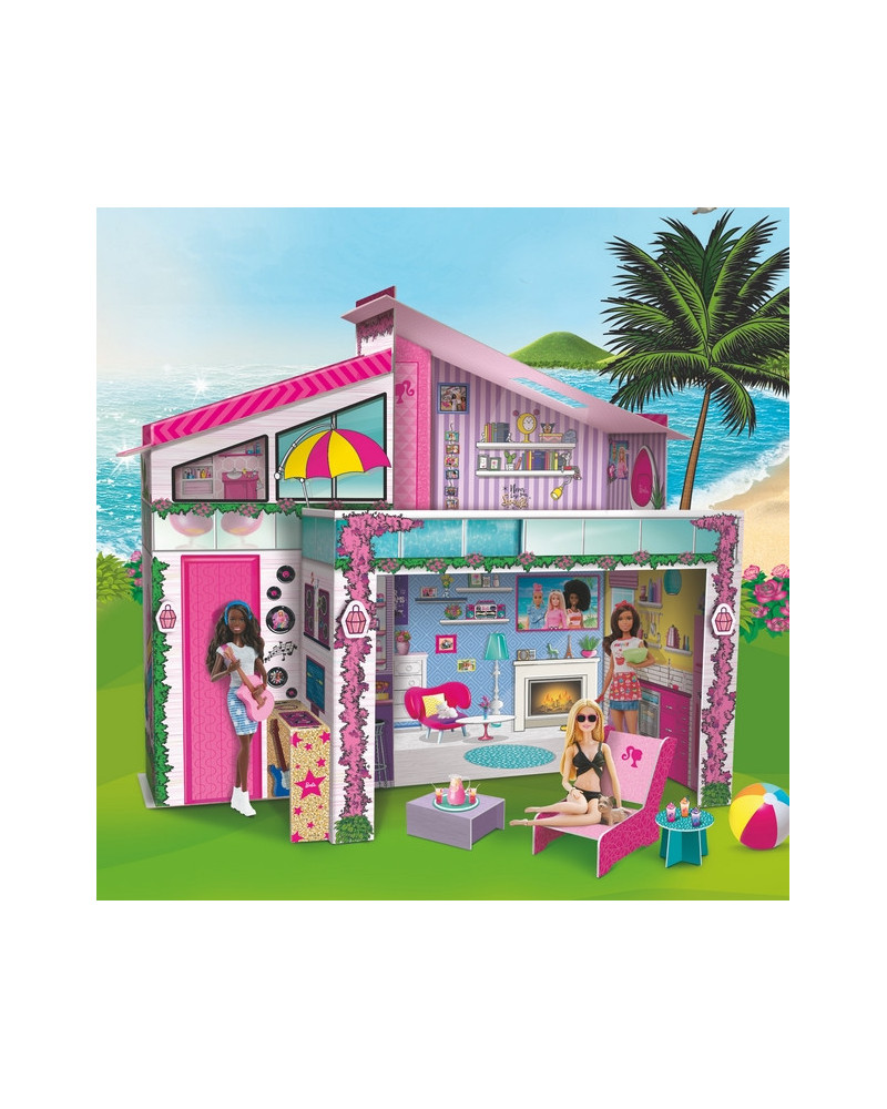BARBIE VILLA 2 NIVEAUX + ACC. ET POUPEE