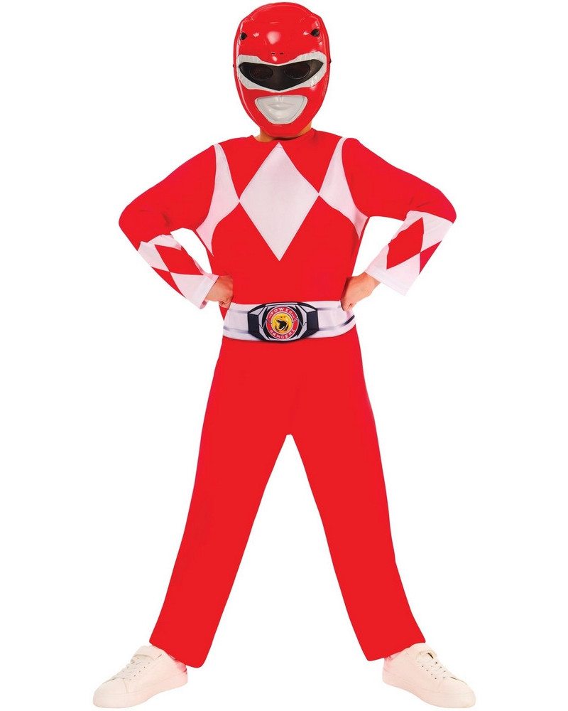 COST. POWER RANGER ROUGE 7/8 ANS