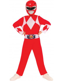 COST. POWER RANGER ROUGE 7/8 ANS