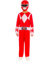 COST. POWER RANGER ROUGE 7/8 ANS