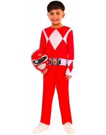 COST. POWER RANGER ROUGE 7/8 ANS