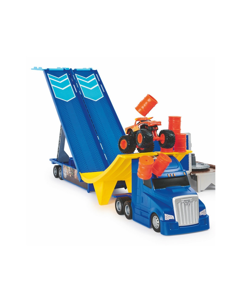 MONSTER JAM 1/64 TRANSPORTEUR + VEH.