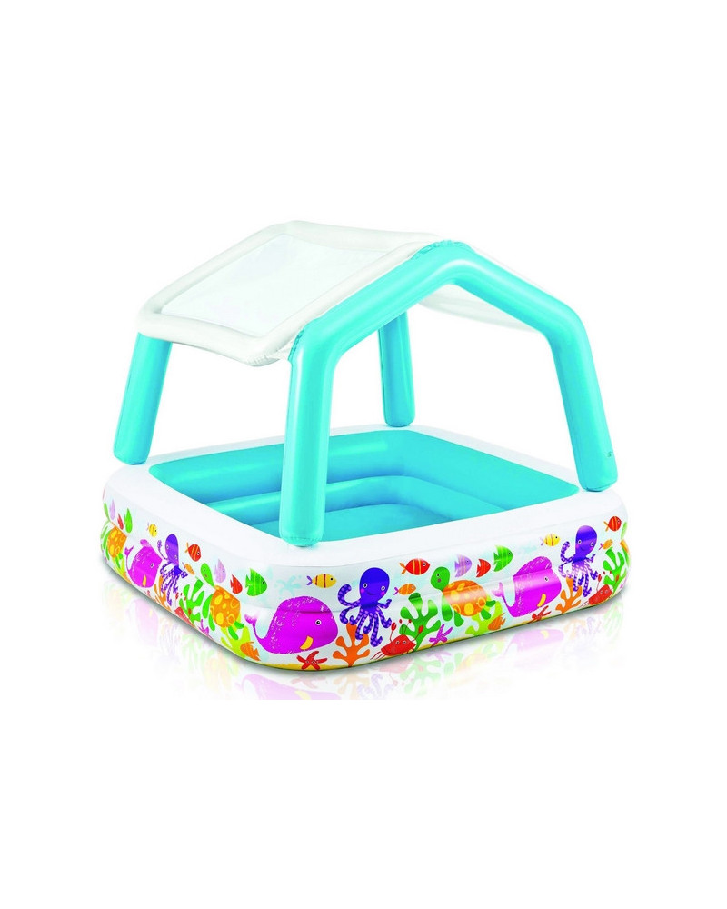 PISCINE 2 BOUDINS 157X157X122 + TOIT