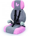 SIEGE AUTO POUR POUPEE GRIS/ROSE