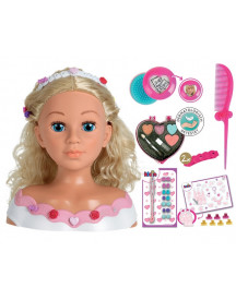 TETE A COIFFER ET A MAQUILLER ROSE BLOND