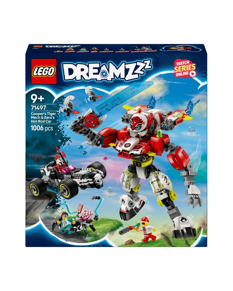 ROBOT-TIGRE DE COOPER ET BOLIDE DE ZERO