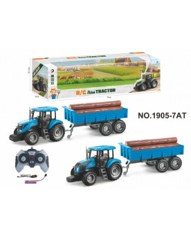 R.C. TRACTEUR BLEU + REM...