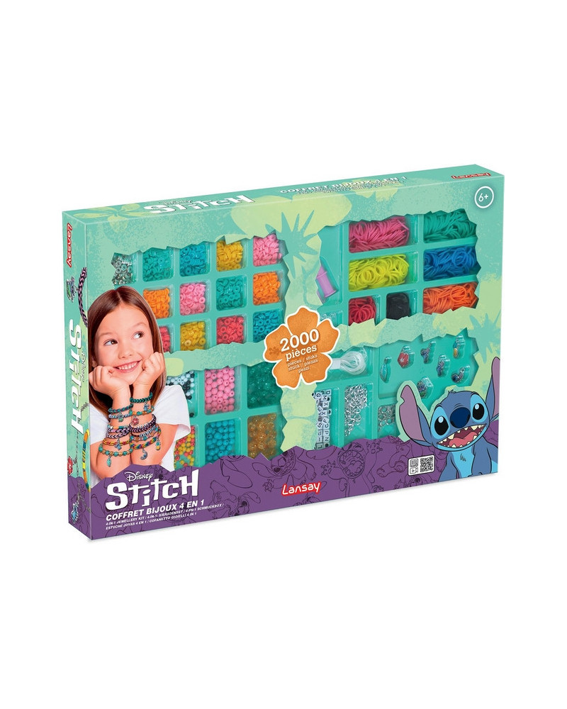 COFFRET BIJOUX 4 EN 1 STITCH