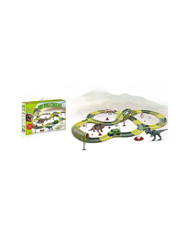 DINO WORLD CIRCUIT FLEXIBLE 264 PCES