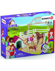CHEVAUX INVITES D'HANNAH AVEC CHIENNE RU
