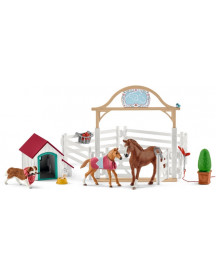 CHEVAUX INVITES D'HANNAH AVEC CHIENNE RU