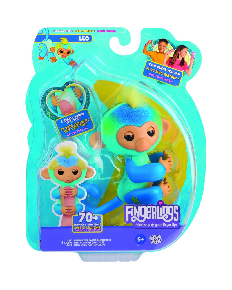 FINGERLINGS SINGE BLEU LEO