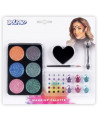 KIT MAKE UP GLAMOUR 6 GALETS + STRASS