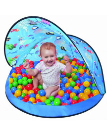 TENTE BLEUE + 50 BALLES 6CM