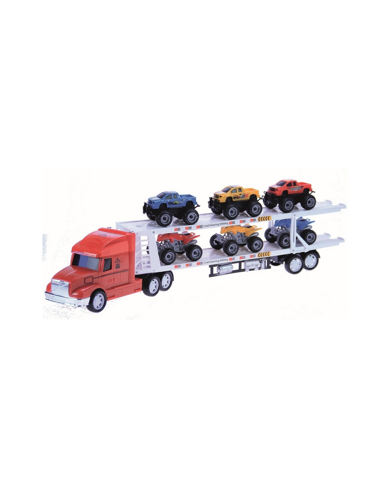 1/30 SEMI TRANSPORT 6 VEH. MONSTER TRUCK