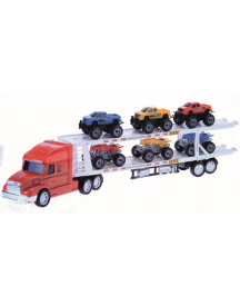 1/30 SEMI TRANSPORT 6 VEH. MONSTER TRUCK