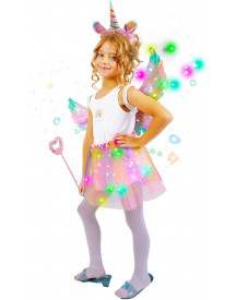 SET TUTU LICORNE + ACC. LUMINEUX