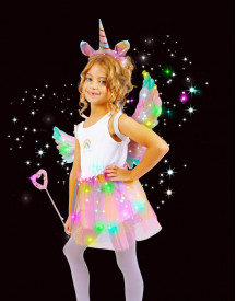 SET TUTU LICORNE + ACC. LUMINEUX