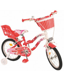 VELO 16" LOVELY PANIER + PORTE BEBE