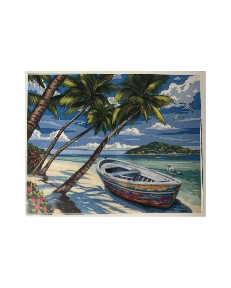 PPN 50X40 BARQUE SOUS LES COCOTIERS