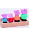 PEPPA PIG BOIS FAMILLE 4 PERS.