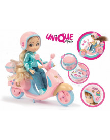 POUPEE UNIQUE EYES + SCOOTER
