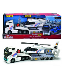 DIE CAST TRANSPORT VOLVO POLICE + HELI