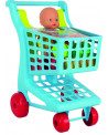 CADDIE SUPERMARCHE + BEBE BOIT PIPI 40CM