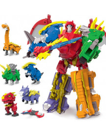 DINOSTER ROBOT 28CM 6 EN 1 COMBINABLE