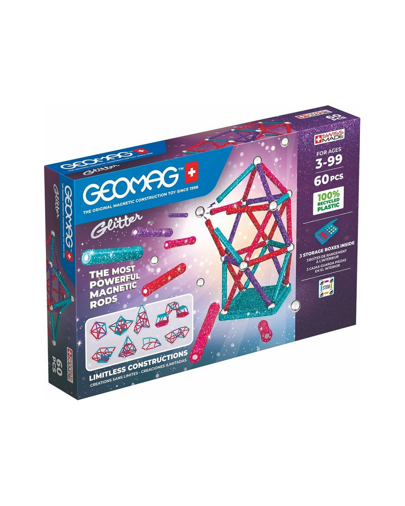 GEOMAG GLITTER 60 PCES
