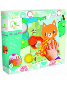 PEINTURE AUX DOIGTS ANIMAUX DE LA FORET