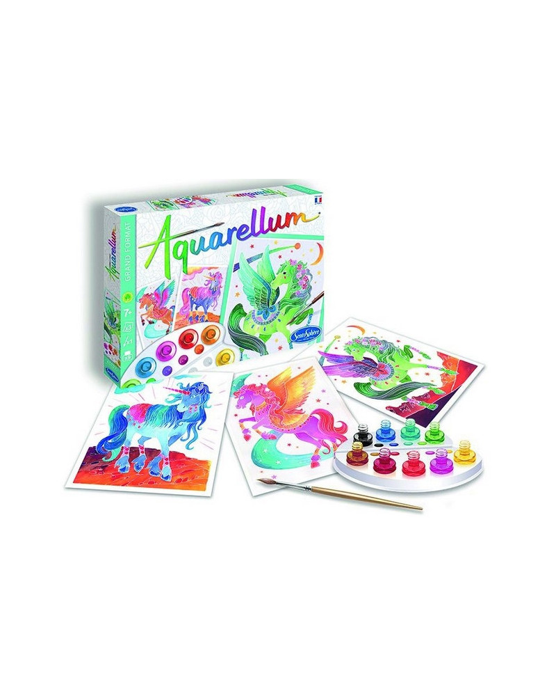 AQUARELLUM LICORNES ET PEGASES