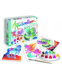 AQUARELLUM LICORNES ET PEGASES