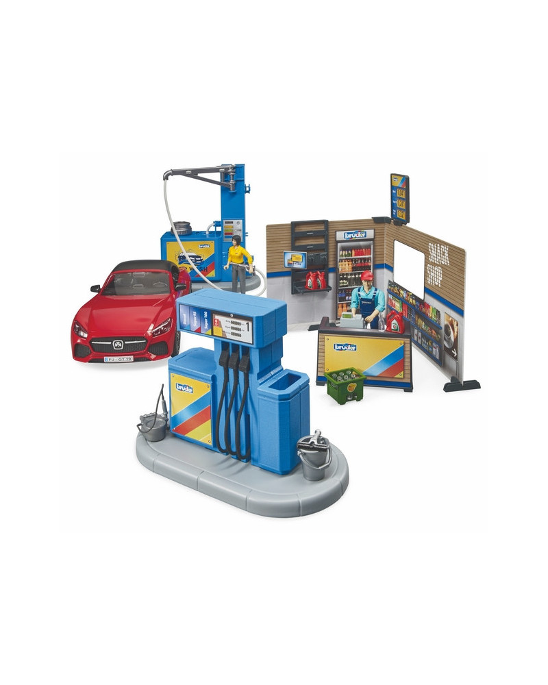 STATION ESSENCE + VOITURE + PERS.