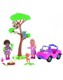 STEFFI SAFARI 2 POUPEES + JEEP