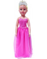 POUPEE PRINCESSE ROSE 70CM