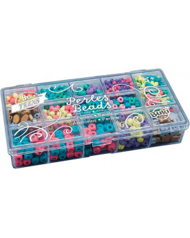 BOITE PERLES BOIS COULEUR