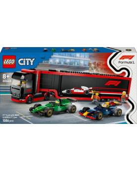 CAMION DE F1 AVEC F1 RB20...