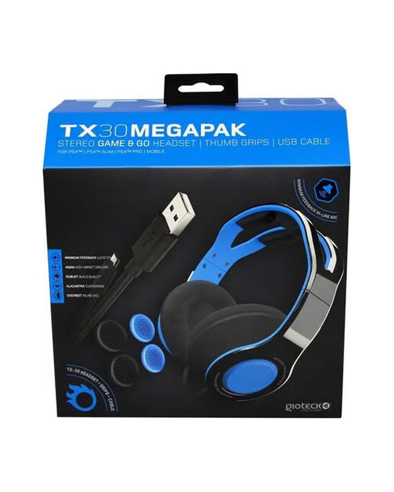 PL4 MEGAPACK TX30 CASQUE+CABLE USB+POUS.
