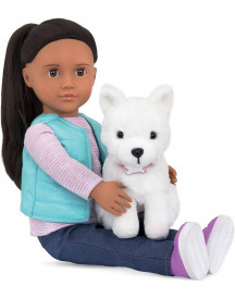POUPEE CASSIE 46CM + CHIEN