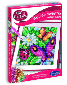 CANEVAS A DIAMENTER PAPILLONS ET MARGUER
