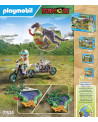 EXPLORATEUR AVEC MOTO ET TYRANNOSAURE